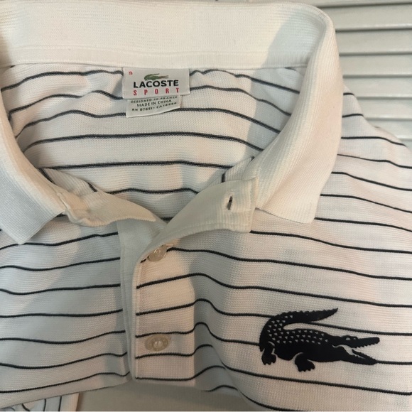 LACOSTE SPORT Size 9 (4XL) Big Crocodile POLO - Picture 5 of 7
